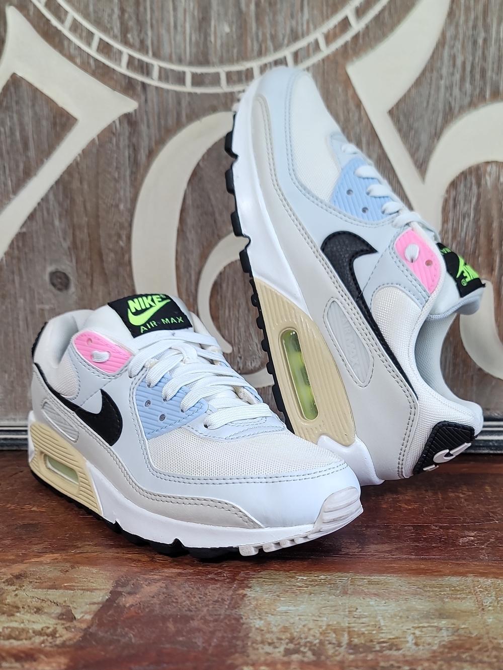 🔥Nike Air Max 90 'Multi-Color Pastel' 🔥 Wmns 6.5 Great Cond! Fast   Shipping